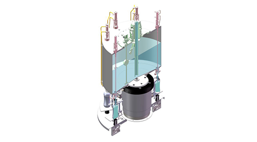 Weight filling assisted by overpressure for highly viscous products
